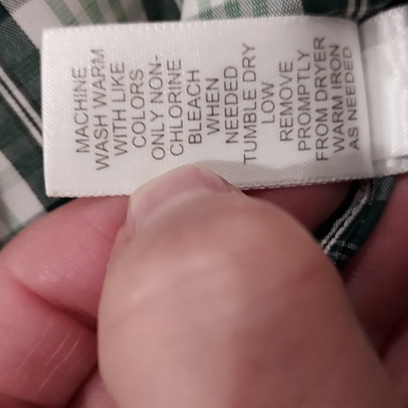 Banana Republic Green and White Plaid Button Down Shirt Size Small - Picture 11 of 13